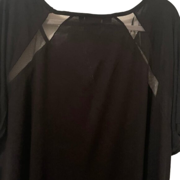 Black Junarose Women's Mesh Top - Picture 4 of 10